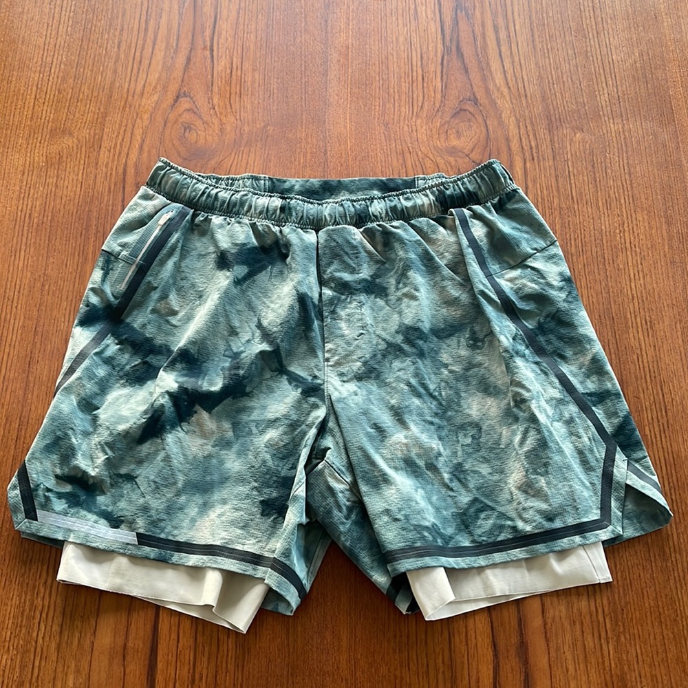 Lululemon Men’s Surge Short 6” Bold Lines (w/ Liner)